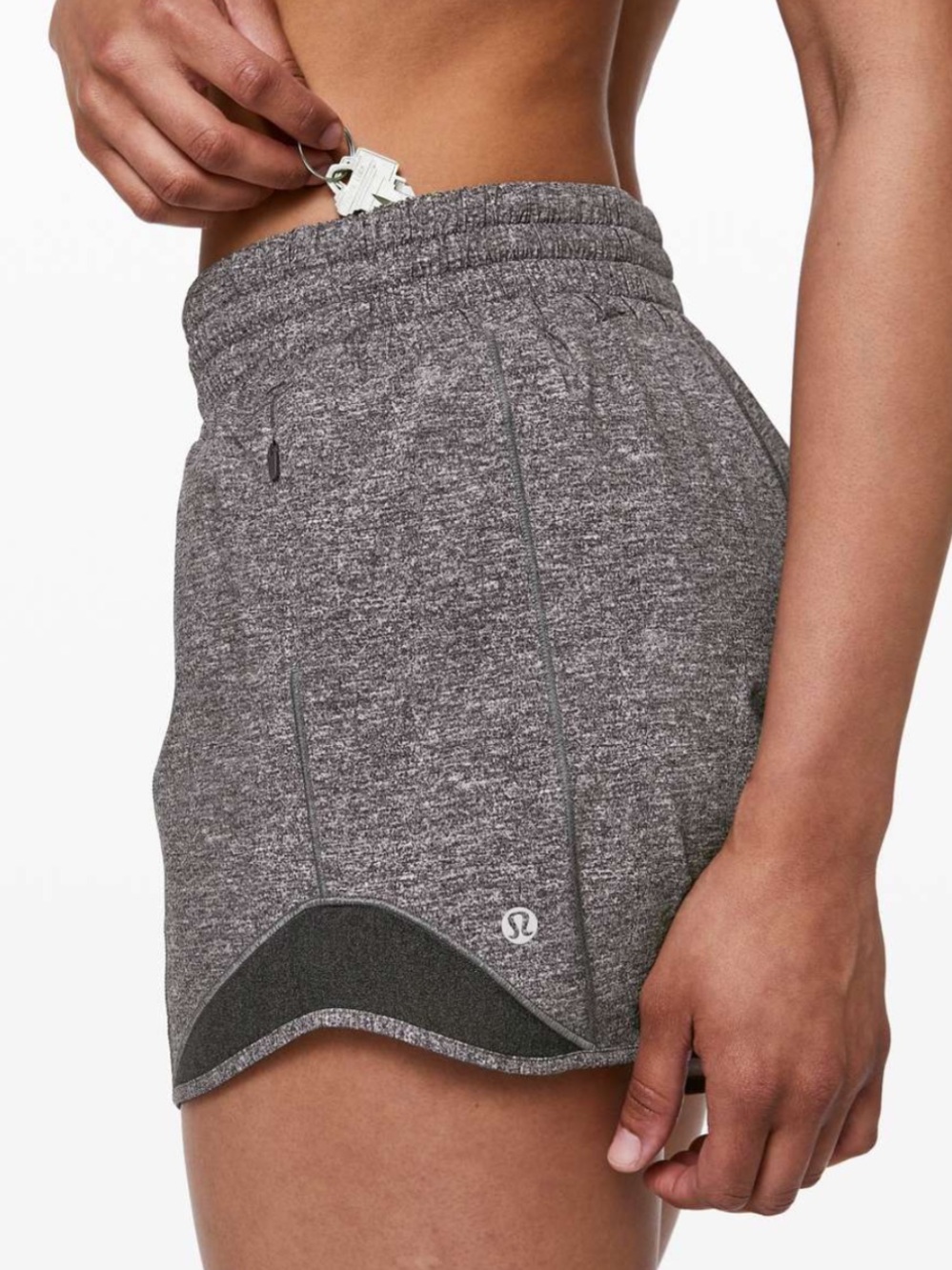 Lululemon Hotty Hot Short *High-Rise Long 4"
Heather Lux Multi Black